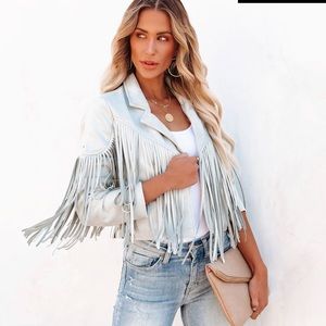 Western style fringe jacket